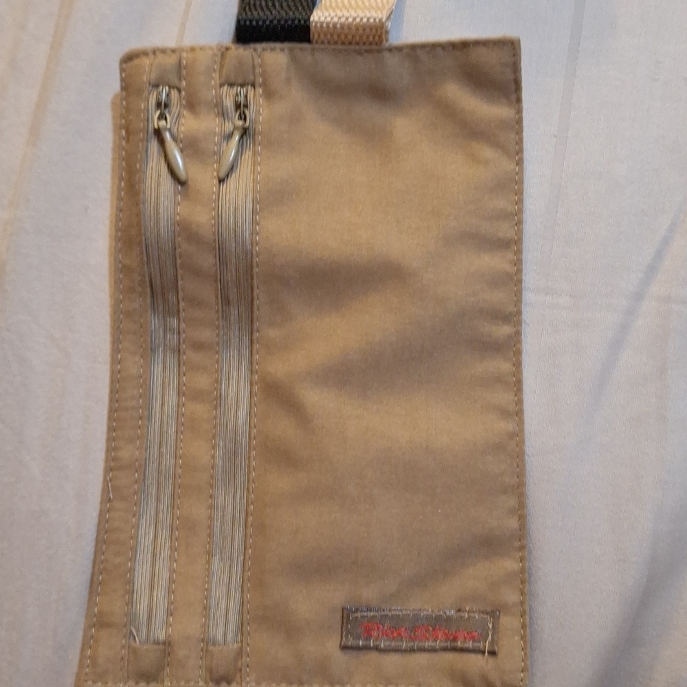 Rick Steves Brown Polyester Fabric Money Pouch Belt